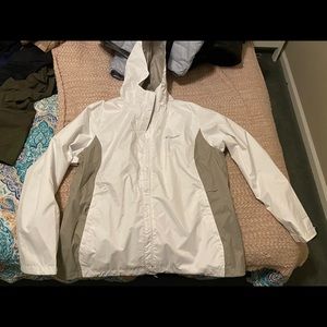 Womens xxl white Columbia outer shell jacket